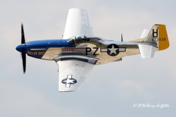 North American P-51D Mustang sn 44-72438 (1943) "HELL-ER-BUST" Mustang High Flight N7551T @ Thunder over Michigan, Willow Run Airport (KYIP), MI