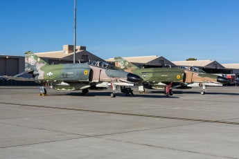 A pair of McDonnell Douglas QF-4 Phantoms from the 82d Aerial Targets Squadron (82 ATRS) on display at Aviation Nation 2014