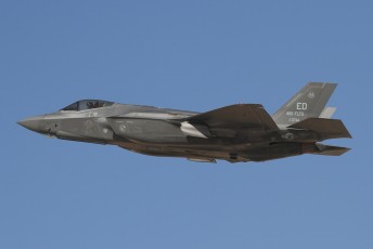 A Lockheed Martin F-35A from the 422d Test and Evaluation Squadron