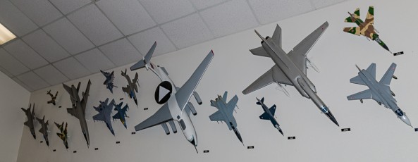 Various models of Cold War-era aircraft. Many of these aircraft are still is use today