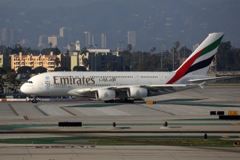 Airbus A380-861 s/n 133 (2013) Emirates (UAE) A6-EEL Taxiing @ Los Angeles International Airport (KLAX), CA