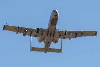 An A-10C Thunderbolt II from the 354th Fighter Squadron provides close air support (CAS) during a simulated downed pilot rescue operation