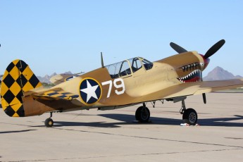 Curtiss P-40N Warhawk Planes of Fame Museum NL85104 - on the Flight Line @ Heritage Flight Conference, Davis-Monthan AFB, Tucson, AZ