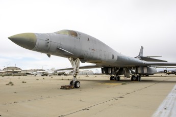 B1B 84-0049 "Thunder from the Sky" once setting numerous world records in the skies over Edwards, now sits on the ramp waiting for restoration and a spot in a museum yet to be built.