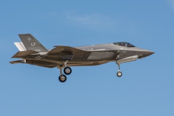 Luke's first F-35 ("LF"11-5030)  arrives in March 2014