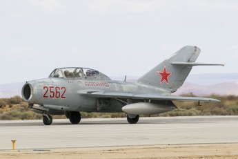 Mig-15UTI that belongs to Red Star Aviation, and is made available for the US Test Pilots School.