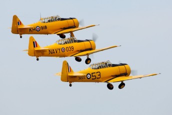 Canadian Harvard Aerobatic Team (Three ship launch)