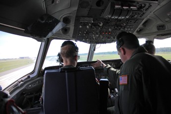 KC-10 on a takeoff roll