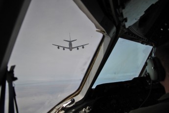 Closing in on the KC-135 tanker