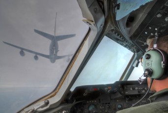 Boeing KC-135 tanker ahead