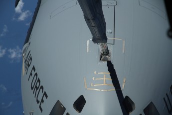 Almost connected to the KC-10 tanker