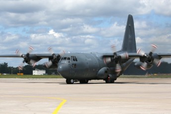 Lockheed CC-130H Hercules Tiger 334 taxiing out to start SAR Tech Training Exercise