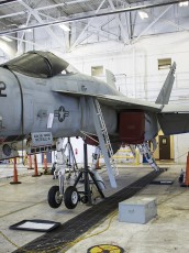 FA-18E of VFA-31 on Jacks & Undergoing Operational Maintenance