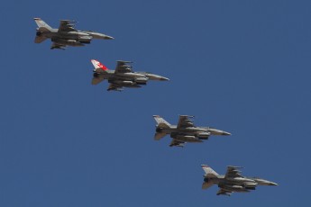 Republic of Singapore Air Force F-16 Vipers returning