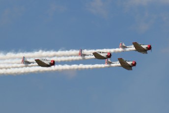 Geico Skytypers formation