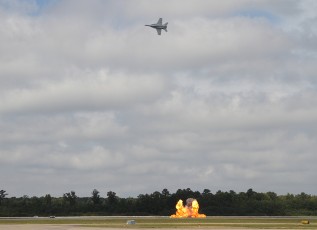 Airpower demo and pyro
