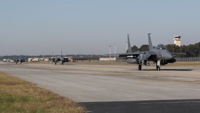 334th FS making their way to the EOR for final checks