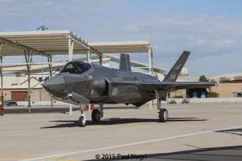 One of Norway's two F-35A's (5088) delivered to Luke AFB Tuesday - Photo by Paul Negri