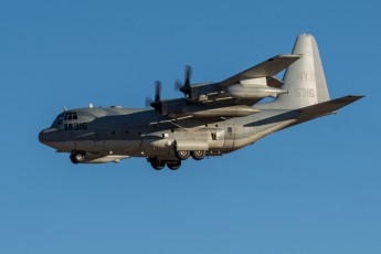 A Lockheed KC-130T fromMarine Aerial Refueler Transport Squadron 452 (VMGR-452) "Yankees" 