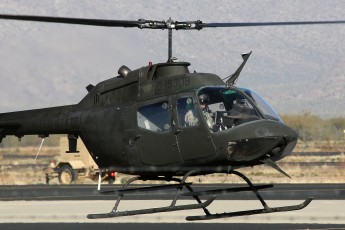 Bell OH-58A Kiowa, AZ-Army NG Taxiing @ Picacho Stagefield Heliport, AZ