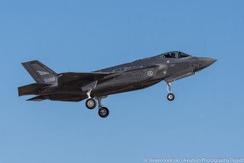 One of Norway's two F-35s currently at Luke AFB. Photo credit: Steven Valinski