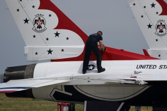 Buffing one of the Thunderbirds