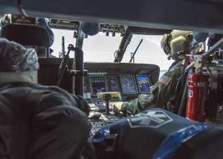 Aircraft Commander -  CDR Scott Jackson, Co-Pilot - LT Dennis Stenkamp piloting MH-60T on USCG cadet exercise at Coast Guard Air Station Elizabeth City, NC (Additional flight crew of MH-60T;  Flight Mechanic Justin Lawrence AMT3 and Rescue Swimmer Kyle McCollum AST3).