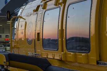 MH-60T reflects twilight at Air Station Elizabeth City, NC
