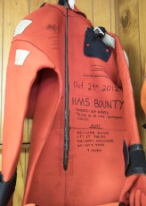 USCG Air Station Elizabeth City, NC - dry suit memoralizing rescue of seafarers from the sinking of the HMS Bounty.
