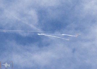 F-15C of the 433 WPS launches flares while providing Offensive Counter Air over Keno airfield on the NTTR during JFEX (June 2016).