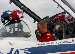 Capt. Blake McNaughton was a Flying Instructor on the CT-156 Harvard and the CT-155 Hawk before joining the Snowbirds in 2015.