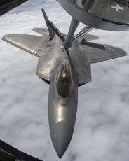 F-22A 1st FW, 27th FS Langley AFB taking on fuel during a Razor Talon Exercise in 2015