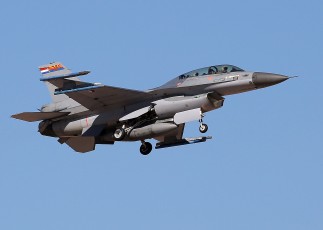General Dynamics F-16BM Fighting Falcon, Royal Netherlands AF, AZ-ANG 148th FS "Kickin' Ass", Tucson IA (KTUS), AZ