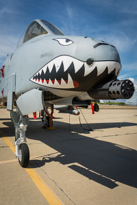 The A-10's cannon can fire 30mm rounds at 3,900 rounds per minute
