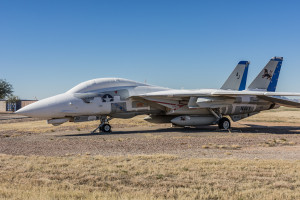 One of the few remaining F-14 Tomcats. This Grumman F-14D Tomcat (164602) still shows it's VF-213 markings