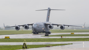 Rain, snow, sleet, or hail...the Boeing C-17 Globemaster III's and the Airmen of the 167th AW can deliver