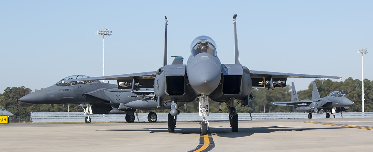 Eagles at the EOR at Seymour Johnson AFB during Razor Talon