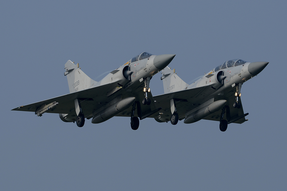 A pair of Dassault Mirage 2000-5's