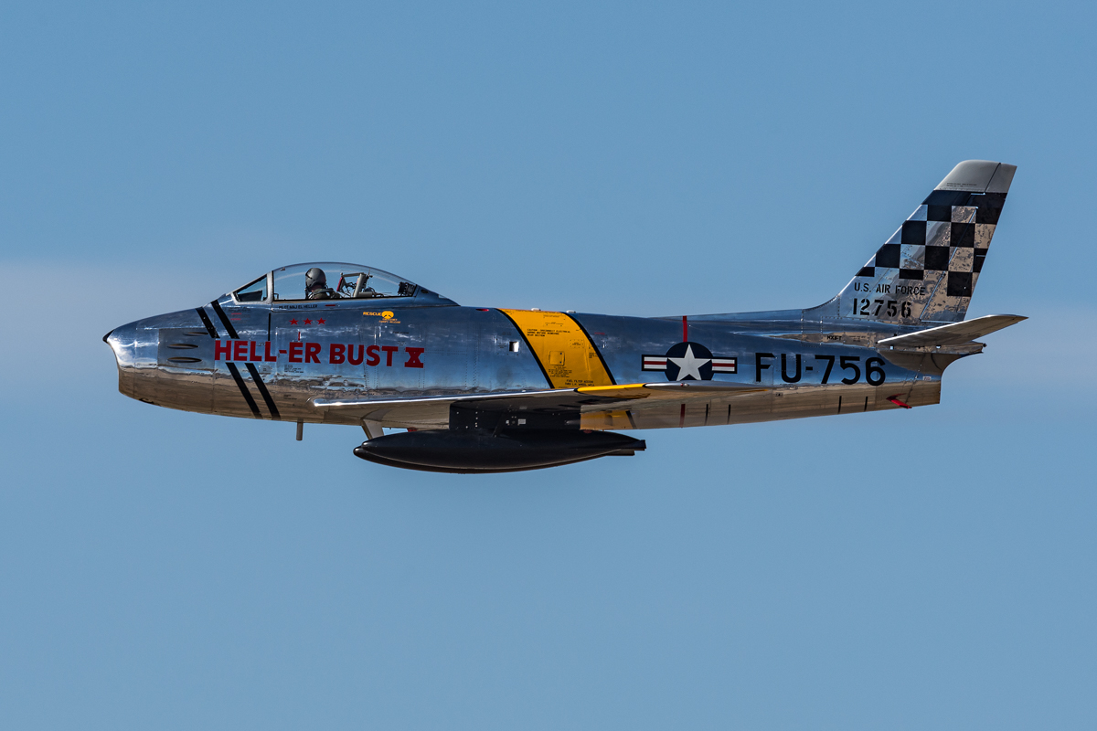 The North American F-86 Sabre, also known as the "Sabrejet"