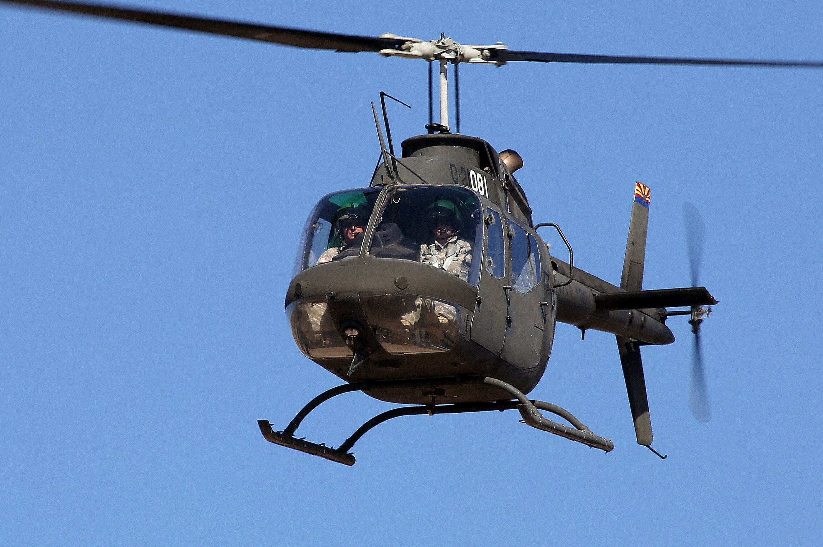 Bell OH-58C Kiowa, AZ Army National Guard @ Picacho Stagefield Heliport, AZ