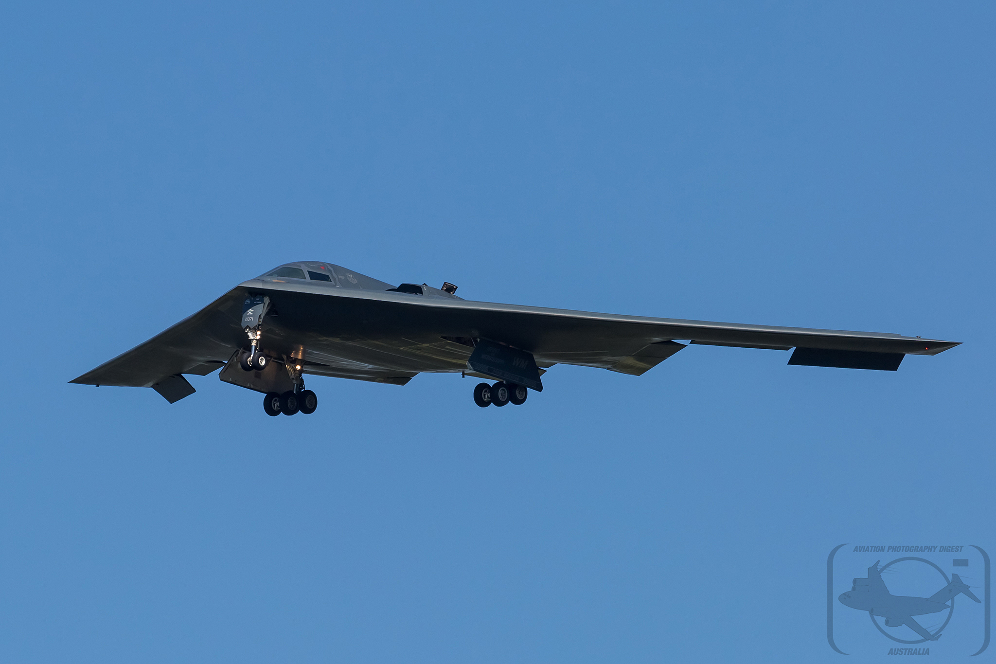 A first! 509th Bomb Wing B-2A Stealth Bomber lands at Amberley.