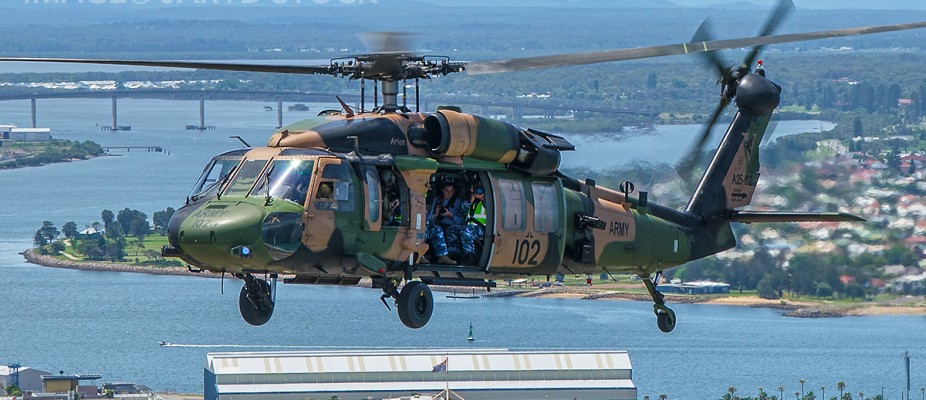 Australian Government gifts two Australian Army Blackhawk Helicopters to the New South Wales Rural Fire Service