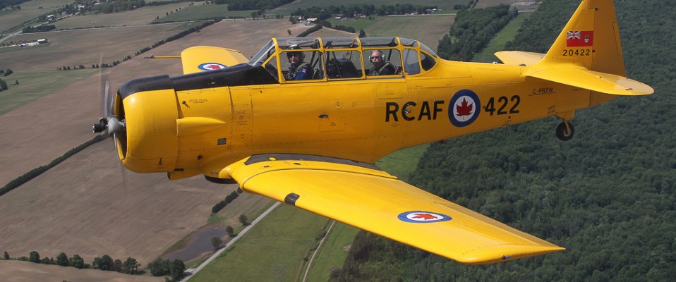 The Yellow Peril; 75 Years in Canada and the Harvard is still roaring!