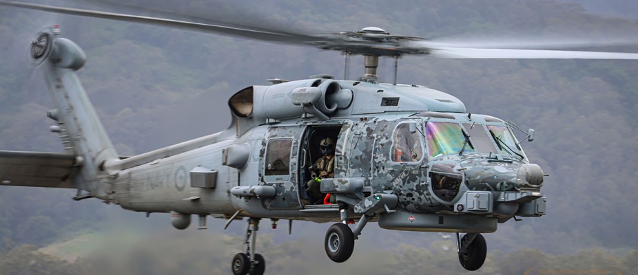 Royal Australian Navy Helicopters assist in New South Wales floods.