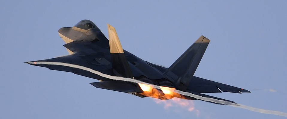 F-22 Raptor scores its first Air to Air kill.
