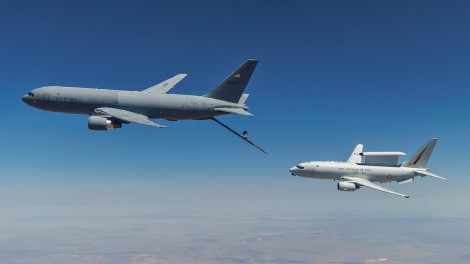 Wedgetail soaring over the Mojave Desert.