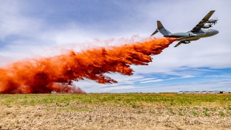 Airbus A400M completes Firefighting Kit testing.