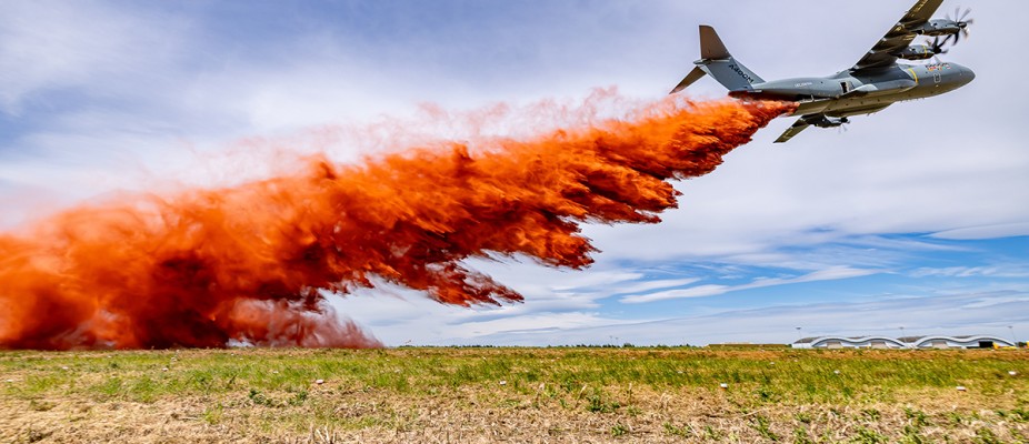 Airbus A400M completes Firefighting Kit testing.