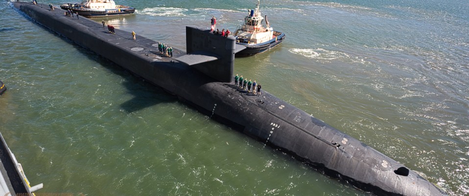 USS Ohio arrives in Brisbane on a liberty port call to the City!